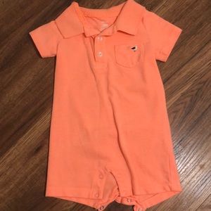 Carters Neon Orange Romper